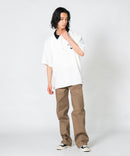 【UNIIT×RED CAP GIRL】冷感 ポンチ 半袖 ハーフジップ ポロ ワンポイント胸刺繍  とろみポンチ