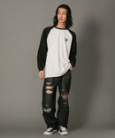 【SAVIER/サビアー】ルーズ フィット ラグラン ロンT Tシャツ un SAVIER サビアー