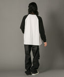 【SAVIER/サビアー】ルーズ フィット ラグラン ロンT Tシャツ un SAVIER サビアー