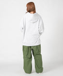 フェイクレイヤード 袖プリント ビッグシルエット 裏毛 フーディー プルオーバー パーカー KANGOL カンゴール