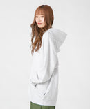 フェイクレイヤード 袖プリント ビッグシルエット 裏毛 フーディー プルオーバー パーカー KANGOL カンゴール