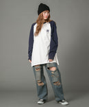 【SAVIER/サビアー】ルーズ フィット ラグラン ロンT Tシャツ un SAVIER サビアー