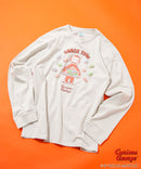 【おさるのジョージ 】オリジナルデザイン ロンT ジョージ ドロップショルダー ビッグシルエット ユニセックス