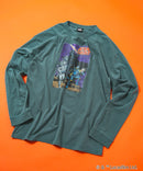 【STAR WARS/スター・ウォーズ】パウダーブリーチ加工 ビッグシルエットロンT ドロップショルダー オーバーサイズ ヴィンテージ加工】