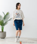 新柄追加!!【TOM AND JERRY/トムとジェリー】オリジナルデザイン 刺繍 Tシャツ ジェリー タフィー ドロップショルダー ビッグシルエット ユニセックス キャラクター