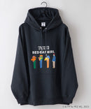 【PEZ x RED CAP GIRL】裏毛 イラスト ビッグシルエット フーディー  プルパーカー