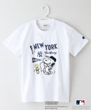 【PEANUTS×MLB】オリジナルデザイン KIDS Tシャツ ヤンキース ドジャース カブス 130 140 150 160 キャラクター 親子お揃いコーデ zo