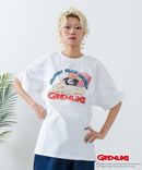 『グレムリン』 オリジナルデザイン 刺繍 Tシャツ ギズモ ドロップショルダー ビッグシルエット ユニセックス キャラクター