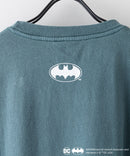『BATMAN/バットマン』パウダーブリーチ加工 ビッグシルエット ロンT ドロップショルダー オーバーサイズ ヴィンテージ加工】