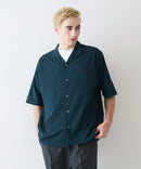 デオドラントドライ 吸水速乾 UVカット ストレッチ無地 ストライプ オープンカラーシャツ 開襟シャツ【BLUE STANDARD/ブルースタンダード】