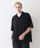 デオドラントドライ 吸水速乾 UVカット ストレッチ無地 ストライプ オープンカラーシャツ 開襟シャツ【BLUE STANDARD/ブルースタンダード】