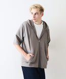 ドライリップル5分袖パーカー【BLUE STANDARD/ブルースタンダード】