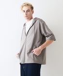 ドライリップル5分袖パーカー【BLUE STANDARD/ブルースタンダード】