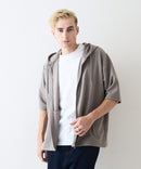 ドライリップル5分袖パーカー【BLUE STANDARD/ブルースタンダード】