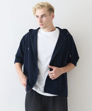 ドライリップル5分袖パーカー【BLUE STANDARD/ブルースタンダード】