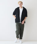 ドライリップル5分袖パーカー【BLUE STANDARD/ブルースタンダード】