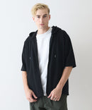 ドライリップル5分袖パーカー【BLUE STANDARD/ブルースタンダード】