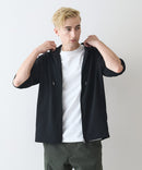 ドライリップル5分袖パーカー【BLUE STANDARD/ブルースタンダード】