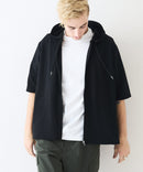 ドライリップル5分袖パーカー【BLUE STANDARD/ブルースタンダード】