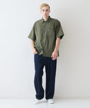 快適素材 リネンタッチ半袖シャツ ドライタッチ 速乾【NATURAL STORY/ナチュラルストーリー】