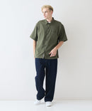 快適素材 リネンタッチ半袖シャツ ドライタッチ 速乾【NATURAL STORY/ナチュラルストーリー】