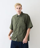 快適素材 リネンタッチ半袖シャツ ドライタッチ 速乾【NATURAL STORY/ナチュラルストーリー】