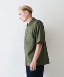 快適素材 リネンタッチ半袖シャツ ドライタッチ 速乾【NATURAL STORY/ナチュラルストーリー】