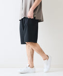 快適素材 リネンタッチ ショートパンツ ドライタッチ 速乾 シャリパン ストレッチ【NATURAL STORY/ナチュラルストーリー】