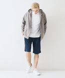 快適素材 リネンタッチ ショートパンツ ドライタッチ 速乾 シャリパン ストレッチ【NATURAL STORY/ナチュラルストーリー】