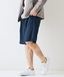 快適素材 リネンタッチ ショートパンツ ドライタッチ 速乾 シャリパン ストレッチ【NATURAL STORY/ナチュラルストーリー】