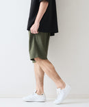 快適素材 リネンタッチ ショートパンツ ドライタッチ 速乾 シャリパン ストレッチ【NATURAL STORY/ナチュラルストーリー】