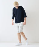 快適素材 リネンタッチ ショートパンツ ドライタッチ 速乾 シャリパン ストレッチ【NATURAL STORY/ナチュラルストーリー】