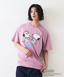 【PEANUTS /ピーナッツ】 オリジナルデザイン 刺繍 Tシャツ スヌーピー  ベル ドロップショルダー ビッグシルエット ユニセックス キャラクター