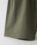 快適素材 リネンタッチ ショートパンツ ドライタッチ 速乾 シャリパン ストレッチ【NATURAL STORY/ナチュラルストーリー】