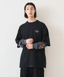 【(What it isNt)ART BY MARKGONZALES / (ワットイットイズント)アートバイマークゴンザレス】 リアル レイヤード ロンT  半袖T ロンT 2枚セット ユニセックス