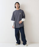 【(What it isNt)ART BY MARKGONZALES / (ワットイットイズント)アートバイマークゴンザレス】 リアル レイヤード ロンT  半袖T ロンT 2枚セット ユニセックス