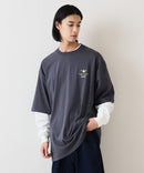 【(What it isNt)ART BY MARKGONZALES / (ワットイットイズント)アートバイマークゴンザレス】 リアル レイヤード ロンT  半袖T ロンT 2枚セット ユニセックス