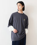 【(What it isNt)ART BY MARKGONZALES / (ワットイットイズント)アートバイマークゴンザレス】 リアル レイヤード ロンT  半袖T ロンT 2枚セット ユニセックス