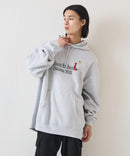 【(What it isNt)ART BY MARKGONZALES / (ワットイットイズント) アートバイマークゴンザレス】703号室コラボのBIGシルエットプリントプルパーカー zo