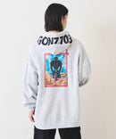 【(What it isNt)ART BY MARKGONZALES / (ワットイットイズント) アートバイマークゴンザレス】703号室コラボのBIGシルエットプリントプルパーカー zo