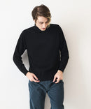 高機能 カシミヤタッチ タートルネックセーター 素肌で着れるセーター マシンウォッシャブル アンチプリング 静電気防止 ストレッチ ウォームビズ BLUE STANDARD