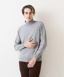 高機能 カシミヤタッチ タートルネックセーター 素肌で着れるセーター マシンウォッシャブル アンチプリング 静電気防止 ストレッチ ウォームビズ BLUE STANDARD