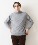 高機能 カシミヤタッチ タートルネックセーター 素肌で着れるセーター マシンウォッシャブル アンチプリング 静電気防止 ストレッチ ウォームビズ BLUE STANDARD