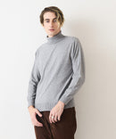 高機能 カシミヤタッチ タートルネックセーター 素肌で着れるセーター マシンウォッシャブル アンチプリング 静電気防止 ストレッチ ウォームビズ BLUE STANDARD