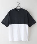 【BRKNHOME/ブロークンホーム】×【ZERO STAIN/ゼロステイン】コラボ 上下切り替え クルーネック Tシャツ
