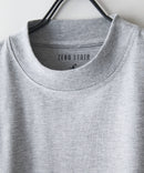 【汗染みの目立ちにくいTシャツ ZEROSTAIN /ゼロステイン】モックネック ロンT 防汚 UVカット