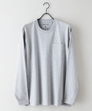 【汗染みの目立ちにくいTシャツ ZEROSTAIN/ゼロステイン】クルーネック 胸ポケットロンT 防汚 UVカット