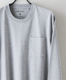 【汗染みの目立ちにくいTシャツ ZEROSTAIN/ゼロステイン】クルーネック 胸ポケットロンT 防汚 UVカット