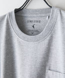 【汗染みの目立ちにくいTシャツ ZEROSTAIN/ゼロステイン】クルーネック 胸ポケットロンT 防汚 UVカット