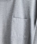 【汗染みの目立ちにくいTシャツ ZEROSTAIN/ゼロステイン】クルーネック 胸ポケットロンT 防汚 UVカット